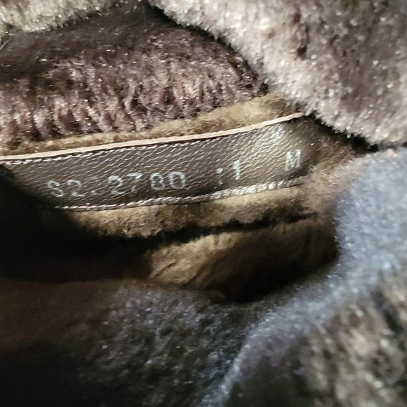 Stuart Weitzman Suede Hidden Wedge Slouch Faux Fur Lined Winter Boots Size 11 - Picture 12 of 15